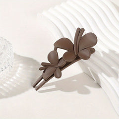 Frosted Butterfly Hair Clip Vintage Barrette Women Hair Accessories