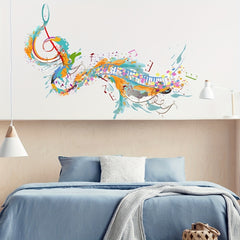 Musical Note Room Decoration Wall Sticker Self-adhesive PVC Sticker