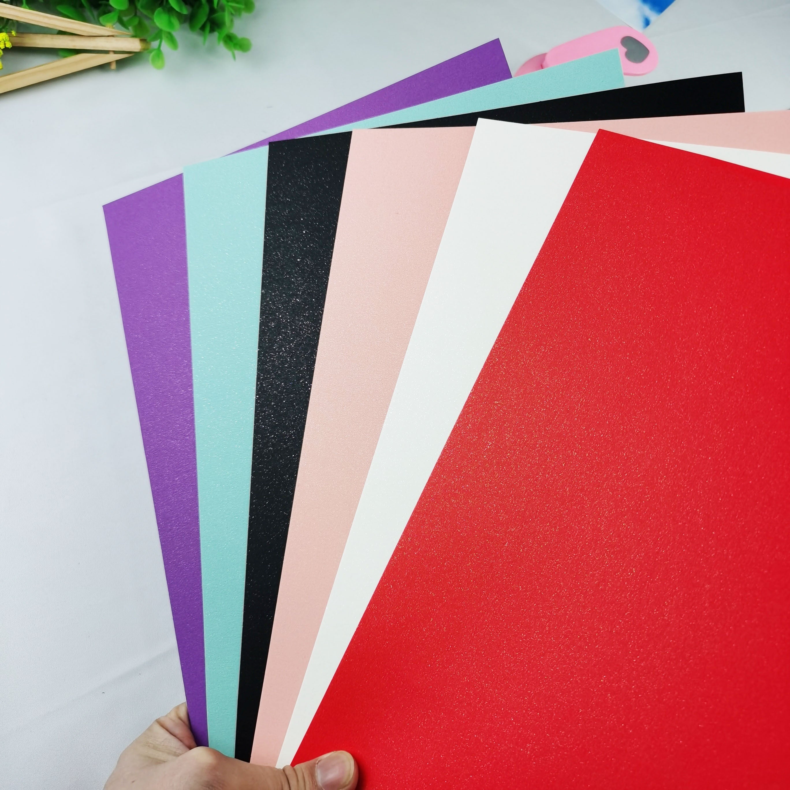 Galaxy Series Colorful Cardboard 250GS A4 6pcs DIY Decoupage Paper
