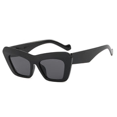 Cat Eye Wide Temple Sunglasses Triangle Glasses Hip Hop Sunglasses