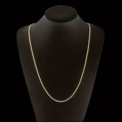Chunky Slice Chain Plated Necklace Single Chain 40 64 76 2 Cm