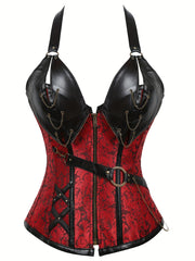 Zipper Halter Corset Gothic Body Shaper Women's Lingerie