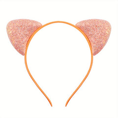 Cartoon Cat Ears Hair Hoop Sequin Headband Party Decoration