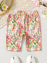 Girls' Graffiti Skinny Shorts Leggings for Outwear Dance Bike Shorts