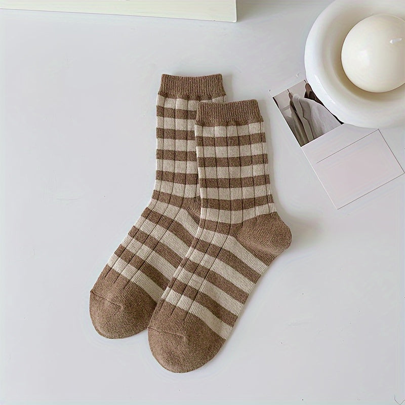 Colorblock Stripe Print Socks Women's Stockings & Hosiery