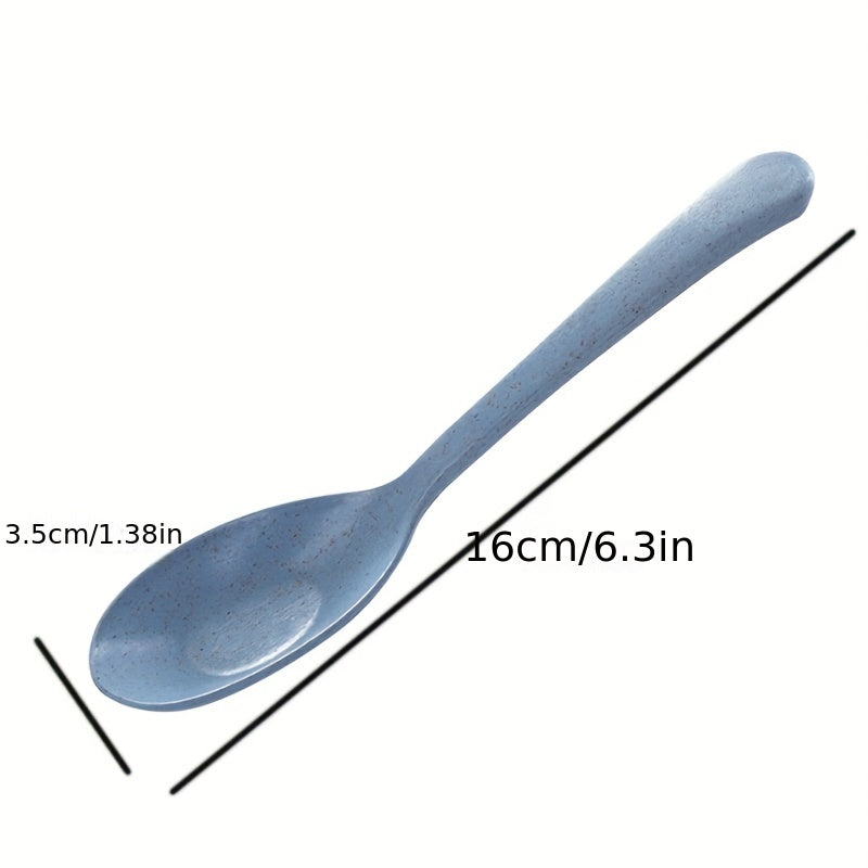 4pcs Long Handled Plastic Soup and Rice Spoon Set