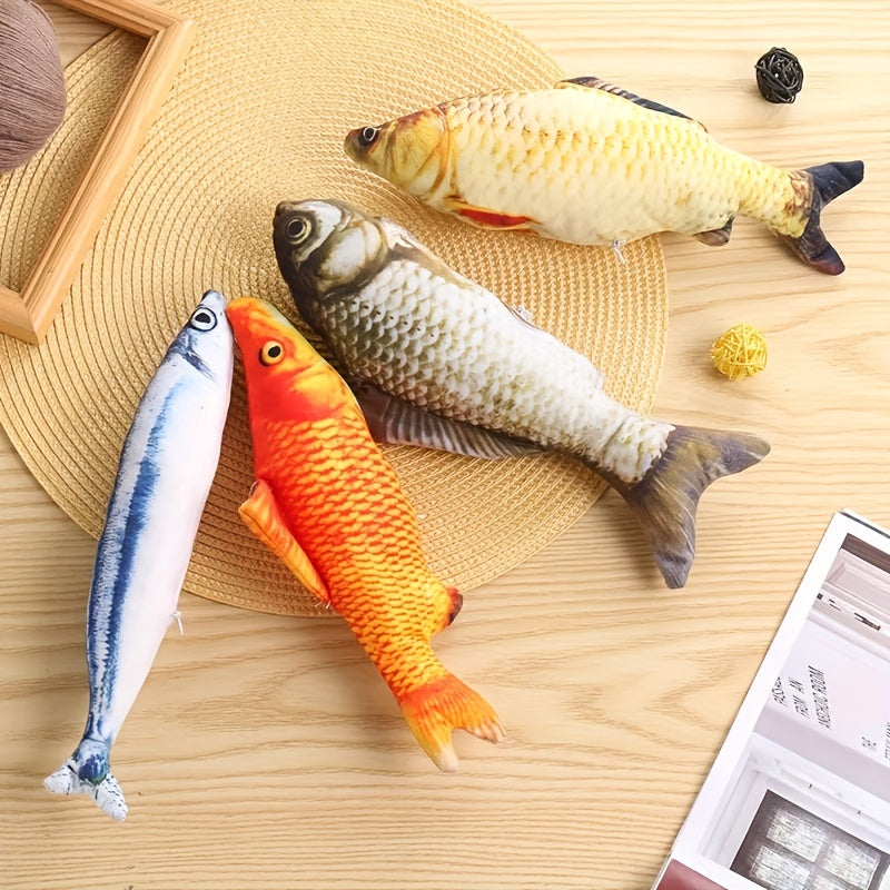 1pc Fish Cat Toys Interactive Kitten Chew Toys Pet Supplies