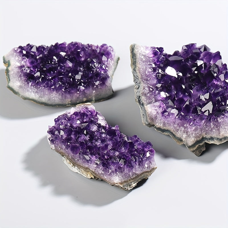 Amethyst Cluster Mineral Specimen Oriental Mysterious Gemstone DIY Jewelry