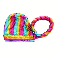 Colorful Hot Stamping Turbans Three Layer Bright Head Wraps Twist Braid Bonnet