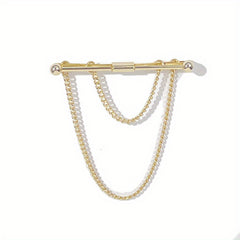 Chain Tassel Collar Suit Buckle Collar Clip Collar Pin Men's Jewelry