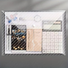 10pcs Waterproof Transparent File Bag Large Capacity Office Supplies
