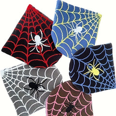 Hip Hop Spider Jacquard Beanie Gothic Unisex Skull Cap Y2K