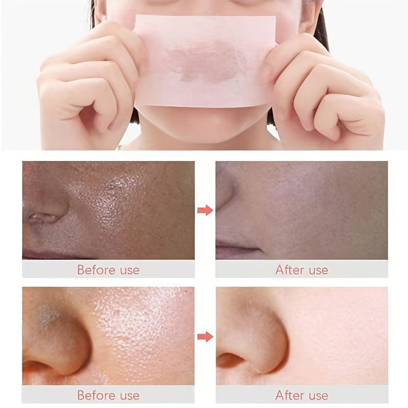 100 Pcs Anime Style Face Blotting Paper Facial Control Absorbing Wipes