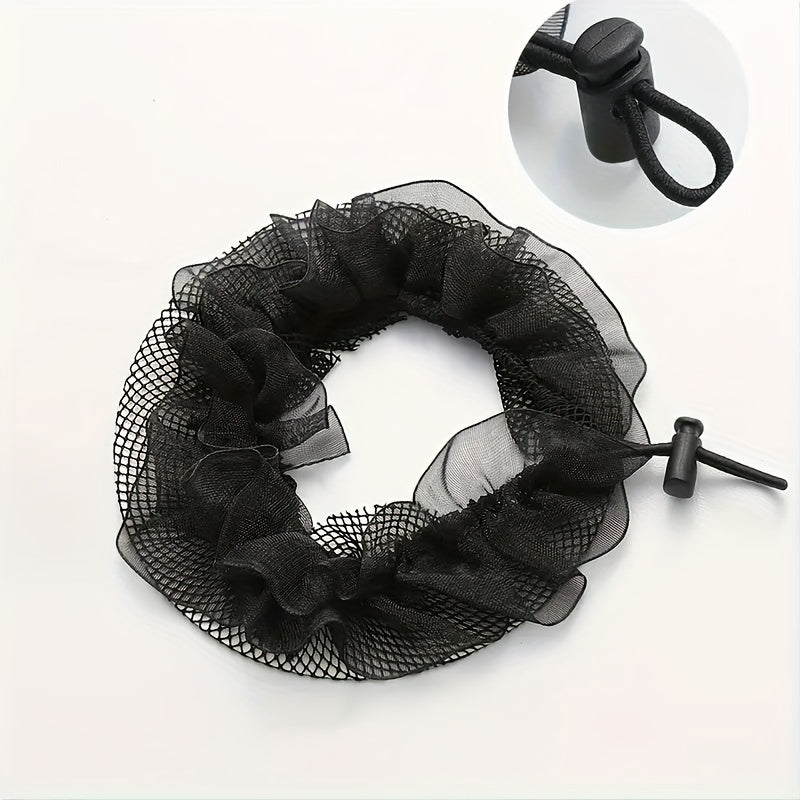 Drawstring Hairnet Elastic Nylon Hairnet for Ballet Dance Hair Accessories