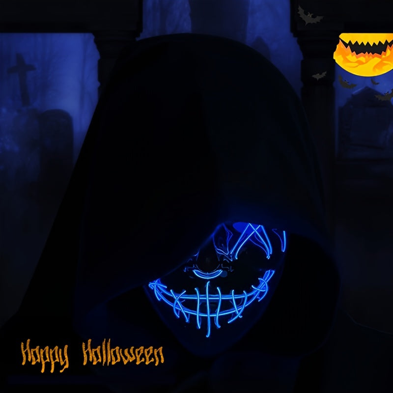 Ghost Luminous Face Mask for Halloween Party
