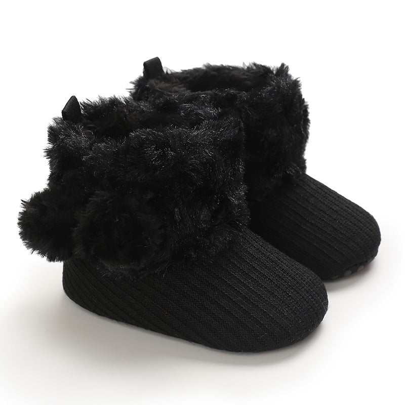 Toddler Baby Girls Booties High Top Slippers Indoor Shoes Winter Halloween Gift