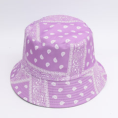 Paisley Pattern Bucket Hat Ethnic Style Couple Sunshade
