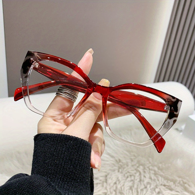 Jelly Tortoiseshell Cat Eye Anti-Eyestrain Glasses