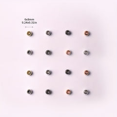 100pcs Large Hole Bead Spacer Beads Loose Beads 8 6MM Mixed DIY Beaded Charms