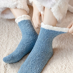 Teenager's Crew Socks: Breathable Plush Comfy Casual Style Unisex Socks