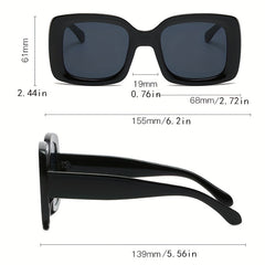 Y2K Large Square Sunglasses UV400 Anti Glare for Women Men