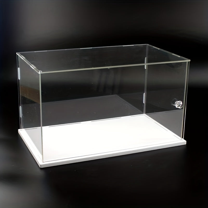 Transparent Display Box With Handle for Building Block Toy Doll Storage