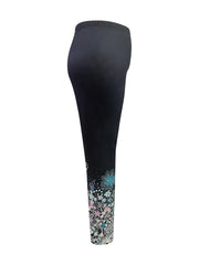 Women's Plus Floral Print High Rise Leggings