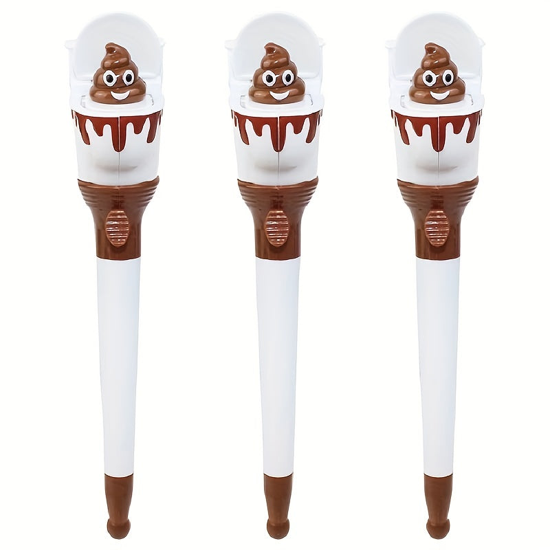 2pcs Funny Toilet Poop Ballpoint Pens for Kids