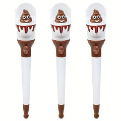 2pcs Funny Toilet Poop Ballpoint Pens for Kids