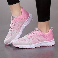Women's Knit Weaving Running Shoes Non slip Outdoor Casual Sneakers