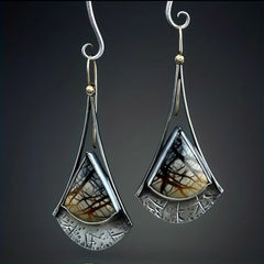 Glass Pendant Earrings Men's Casual Jewelry Accessories