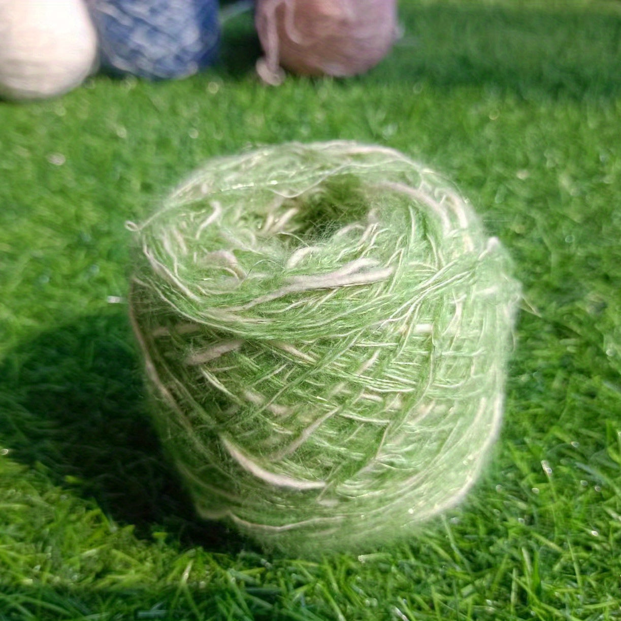 Fluffy Mixed Yarn for DIY Knitting Crocheting Crafts