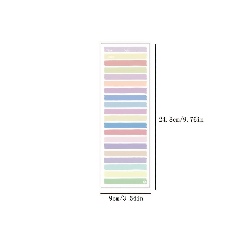50 Sheets Student Notepad with Horizontal Lines and Grids Sticky Notes