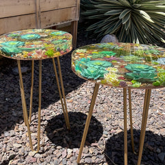 Large Round Tray Table Resin Molds 35x56cm