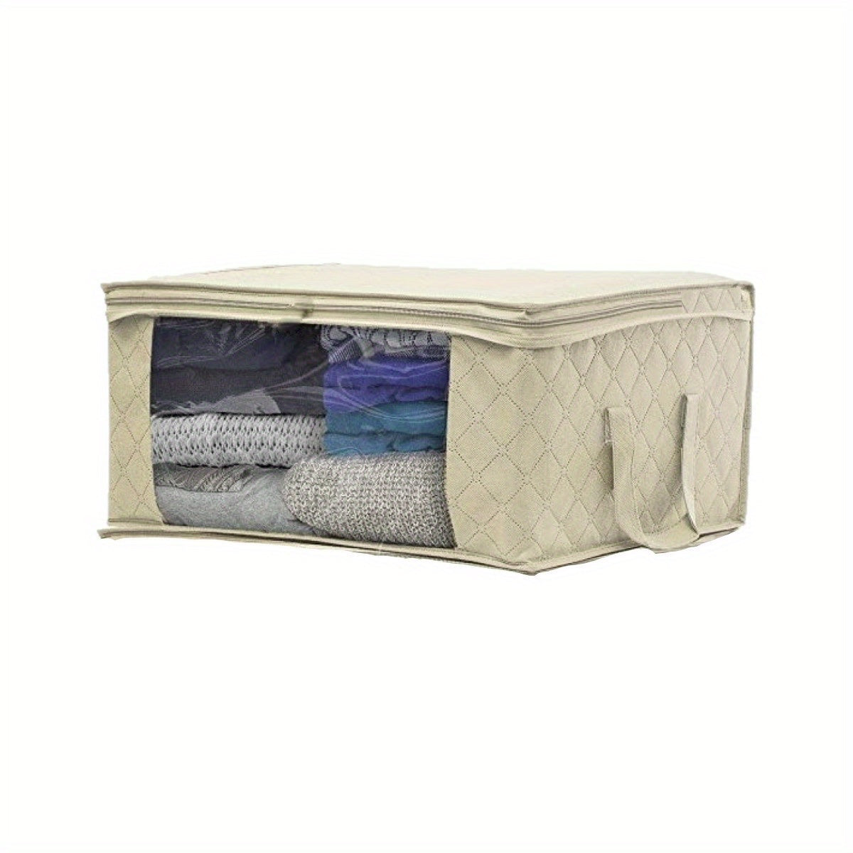 Quilt Bag Zipper Storage Organizer Lightweight Large Capacity Container