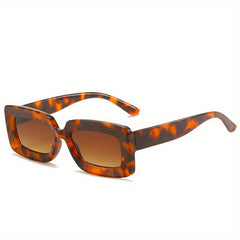 Y2K Rectangle Sunglasses Candy UV400 Sun Shades for Summer Beach Party Club