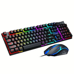 Gaming Mouse And Keyboard Set USB Wired Light Up For Gamer