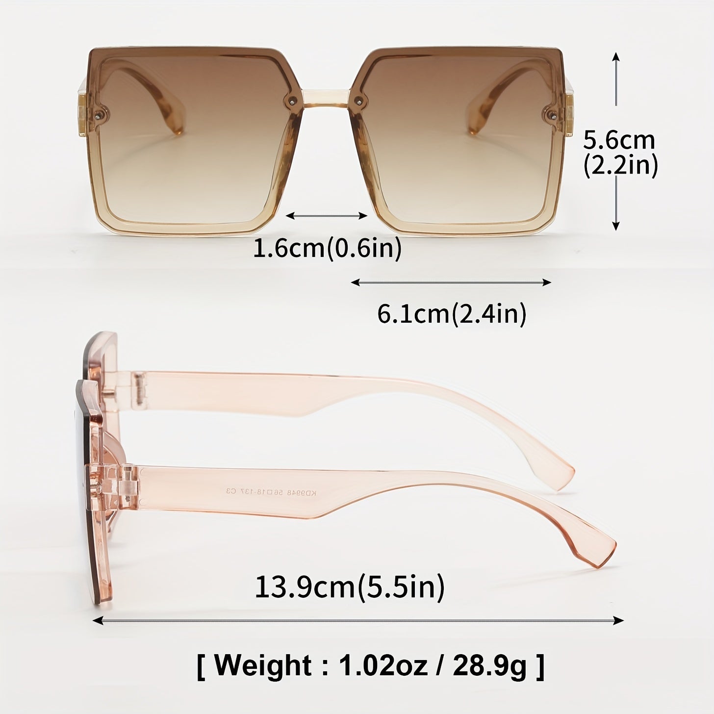 Men's Large Frame Sunglasses UV Resistant Unisex Sunglasses