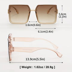 Men's Large Frame Sunglasses UV Resistant Unisex Sunglasses