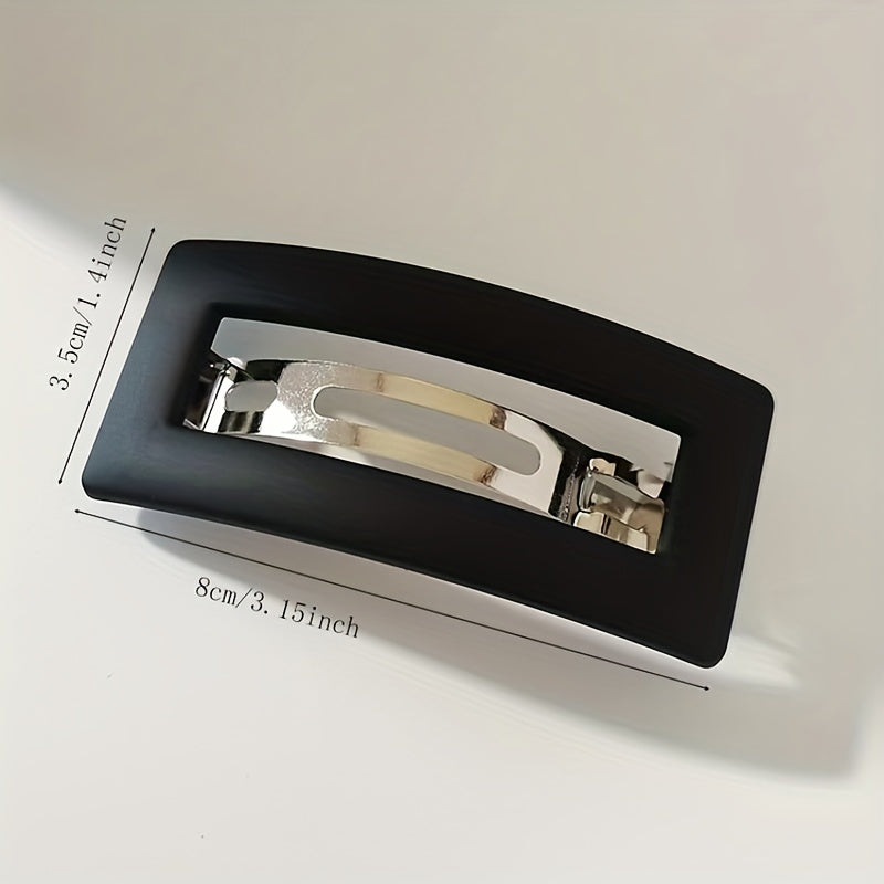 Hollow Square Hair Clip for Girls and Women
