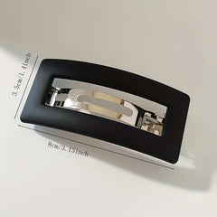 Hollow Square Hair Clip for Girls and Women