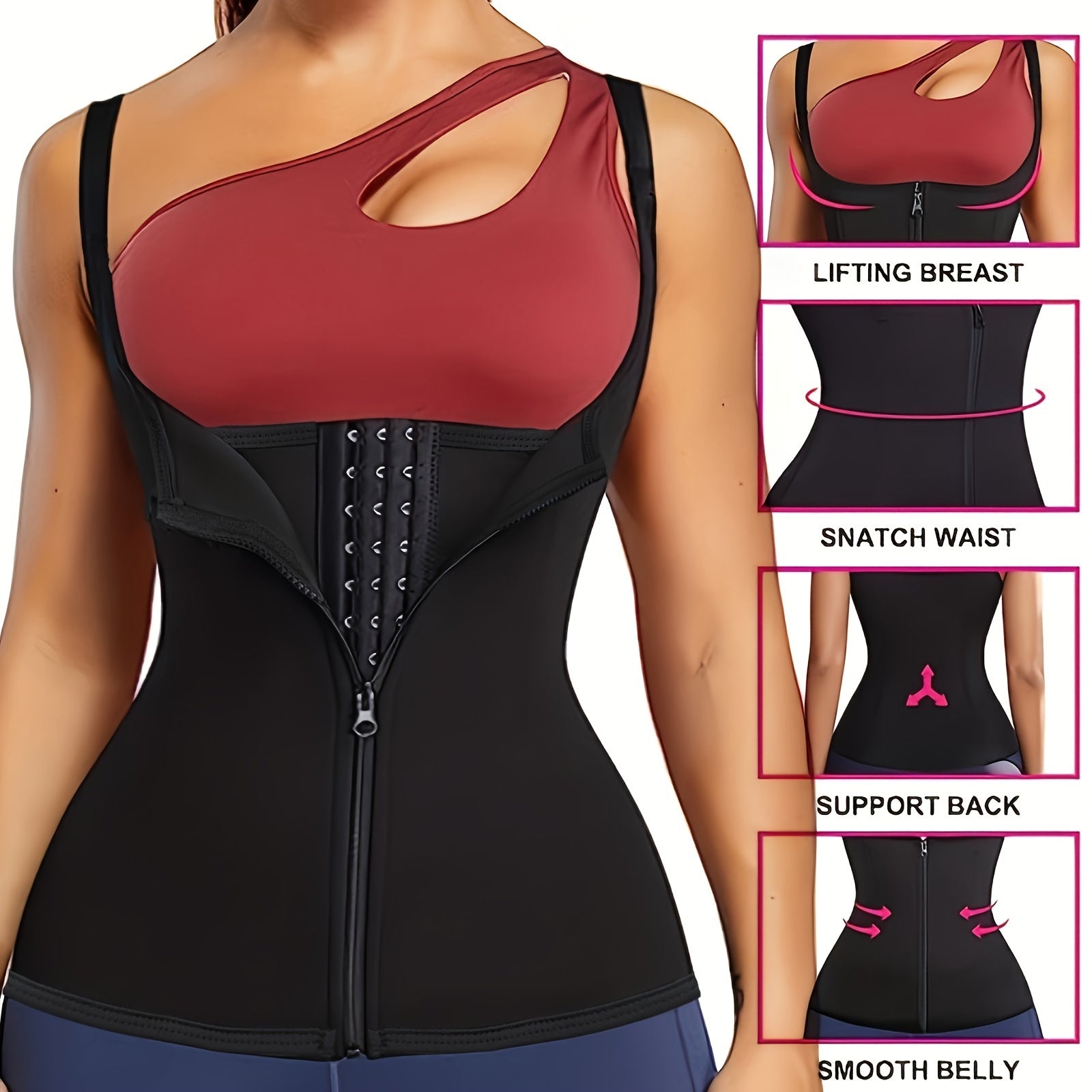Women's Sports Waist Trainer Double Pressing Underbust Corset