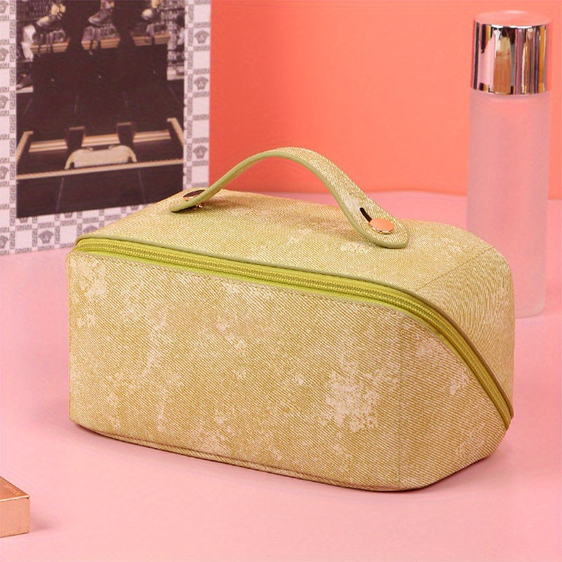 Zipper Makeup Satchel Bag Travel Toiletry Wash Bag Portable Storage Bag
