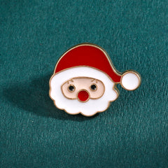 Men's Christmas Pattern Red Alloy Pin