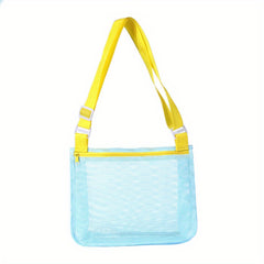 Children's Toy Storage Bag Hollow Seeable Beach Shoulder Bag