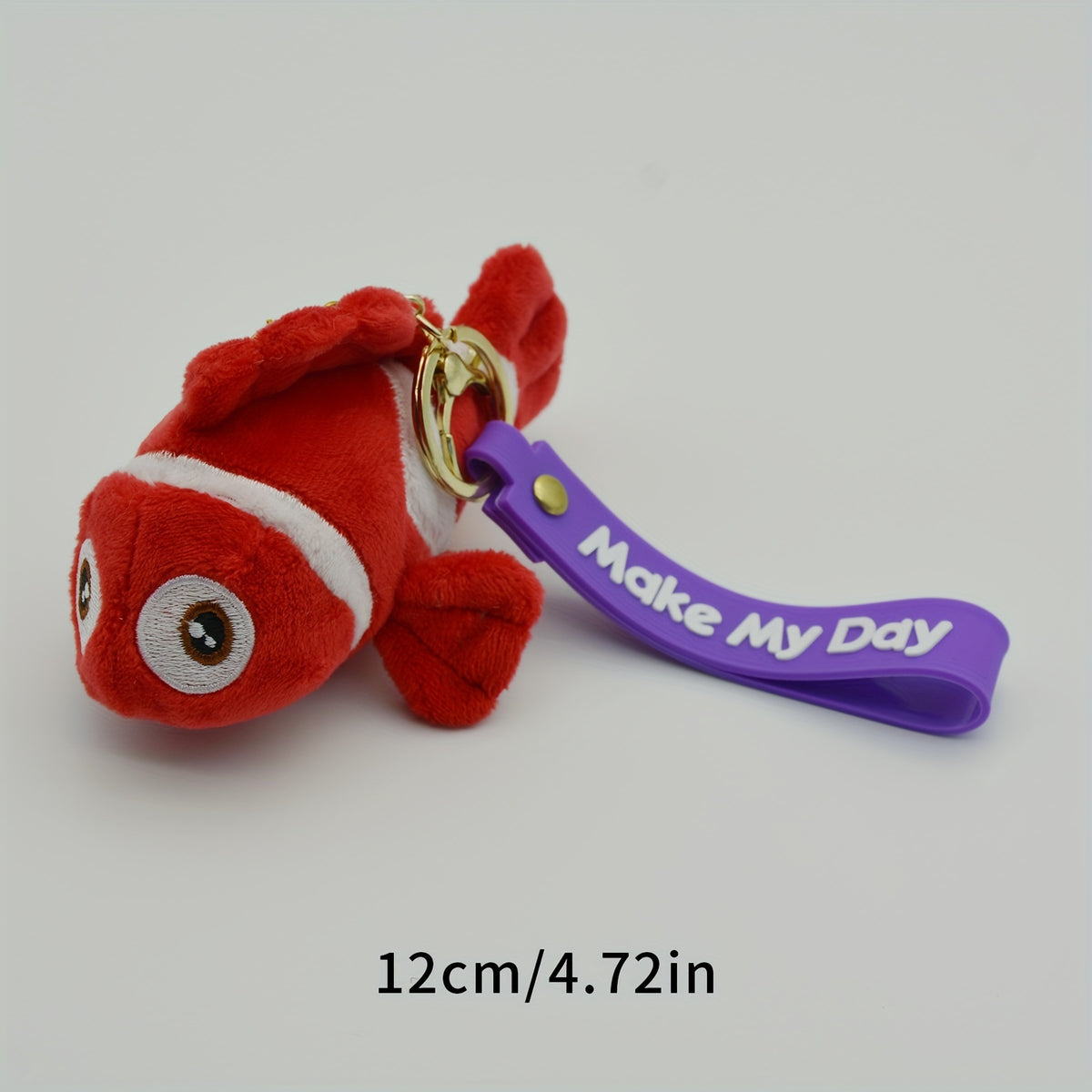 Ocean Series Plush Toy Clown Fish 4 inch 8 inch Fine Velvet Small Pendant