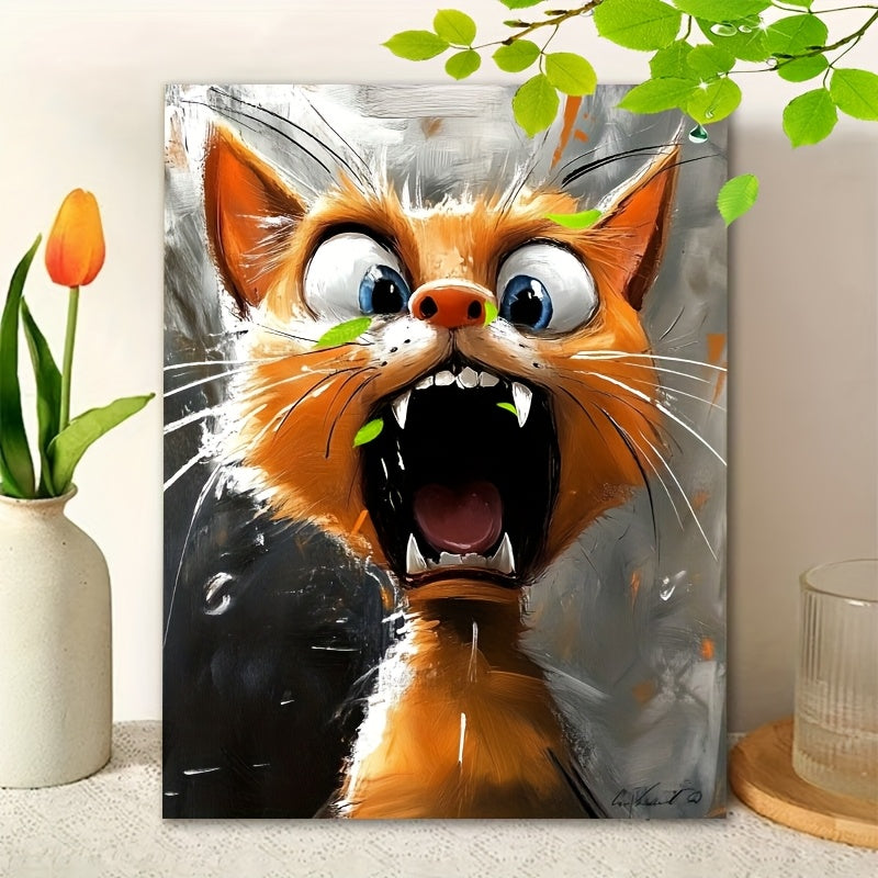 DIY Painting Kit Fierce Cat for Beginners