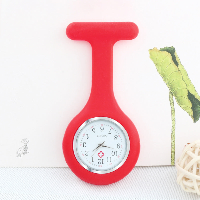 Silicone Nurse Watch Multifunctional Pocket Watch Quartz Movement Digital Brooch
