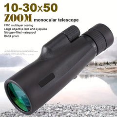 High Power 30x50 Zoom Monocular Telescope With Bak4 Lens