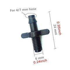 50pcs 4 7mm Splitter Adapter Connector Garden Irrigation Plant Watering
